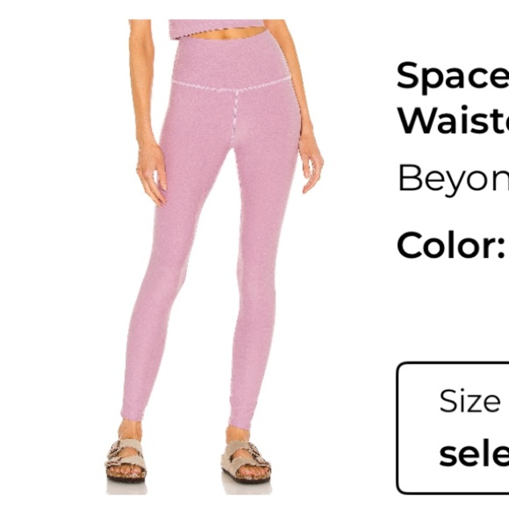Beyond Yoga Spacedye Caught in the Midi High Waisted Pink Leggings Size Small